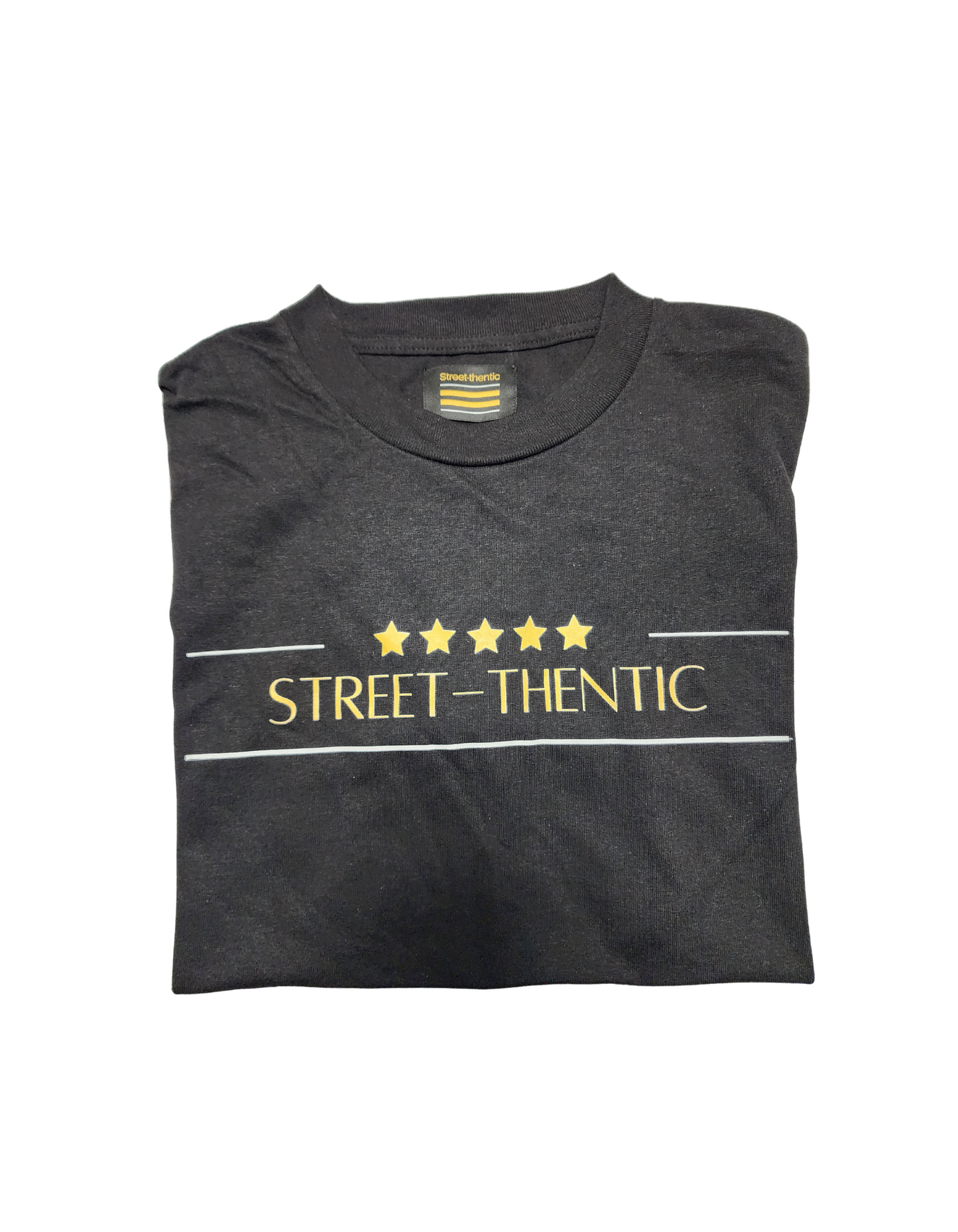 Black streetwear t-shirt. Five Star